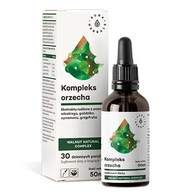 AuraHerbals-Orzech kompleks krople, Walnut natural Complex 50ml