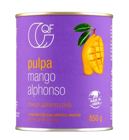 QF Pulpa z mango Alphonso bez dodatku cukru 850 g