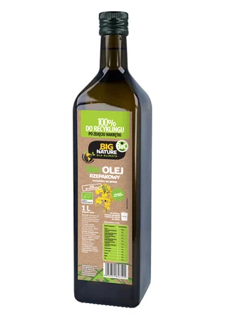 Olej rzepakowy BIO tłoczony na zimno 1L