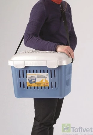 STEFANPLAST MIDI GULLIVER Transporter Biało-niebieski 45cm