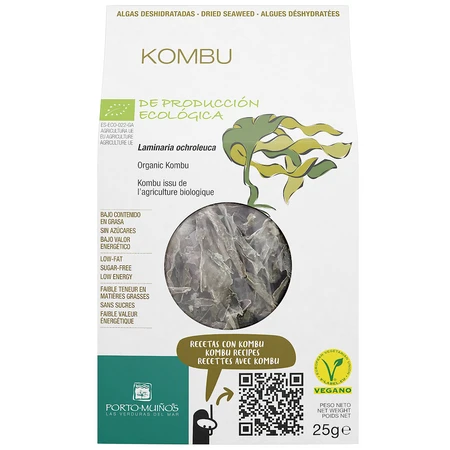 PORTO MUINOS ALGI MORSKIE SUSZONE KOMBU BIO 25 g