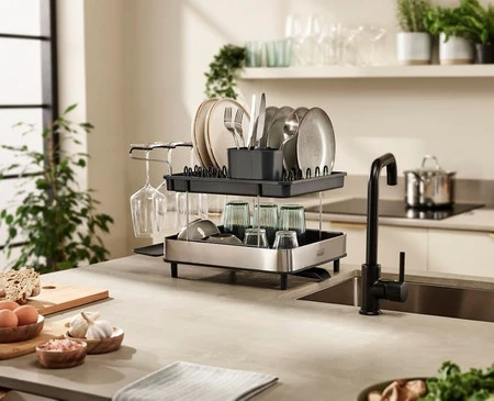 JJ-Suszarka piętrowa do naczyń Excel™ stal czarna