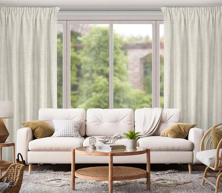 Zasłona gotowa Rosi na taśmie 140 x 270 cm, Ciemnobeżowy