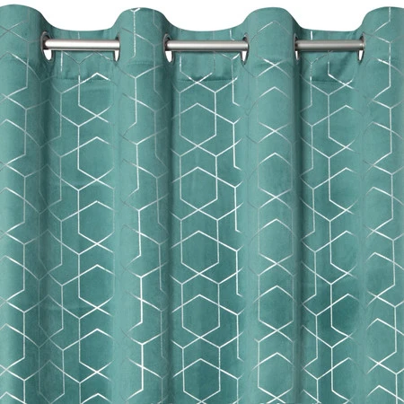 ZASŁONA GOTOWA MANDI 135 X 250 CM TURKUSOWY