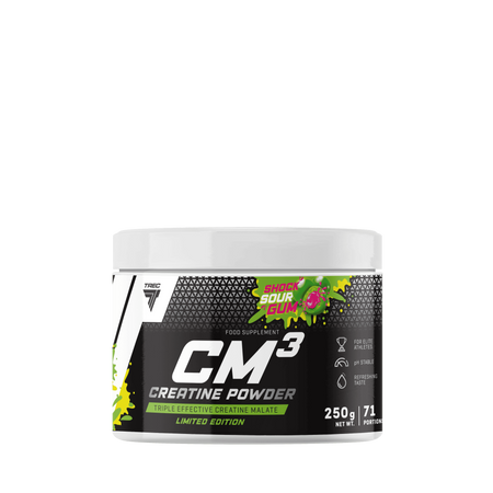 Trec Nutrition CM3 POWDER Jabłczan kreatnyn 250 g smak guma balonowa