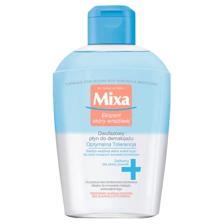 Mixa - dwufazowy płyn do demakijażu, Optymalna Tolerancja - 125ml