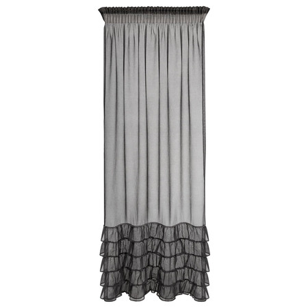 FIRANA GOTOWA CARLI NA TAŚMIE 140 X 250 CM CZARNY