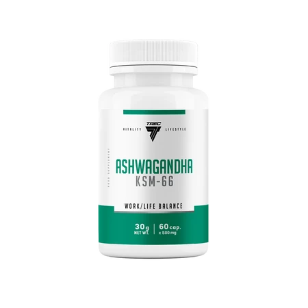 Trec ASHWAGANDHA KSM-66 na redukcję stresu 60 kaps.