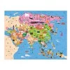 Mudpuppy Puzzle konturowe Mapa Azji 70 elementów 5+