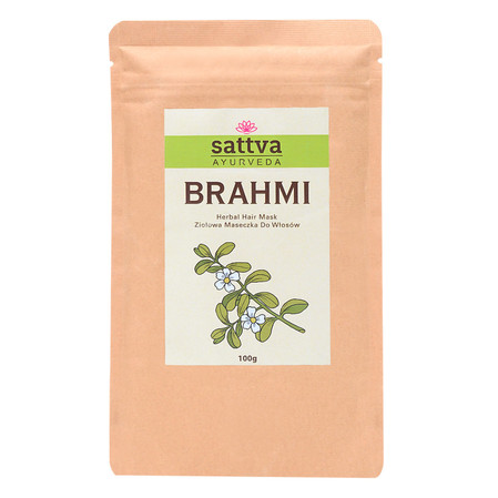 Zestaw 2x Sattva - Maseczka ziołowa do włosów Brahmi 100g