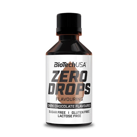 BioTech USA Zero Drops 50 ml smak ciemna czekolada