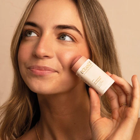 Attitude Oceanly, Róż do policzków, Silky Pink, 8,5 g