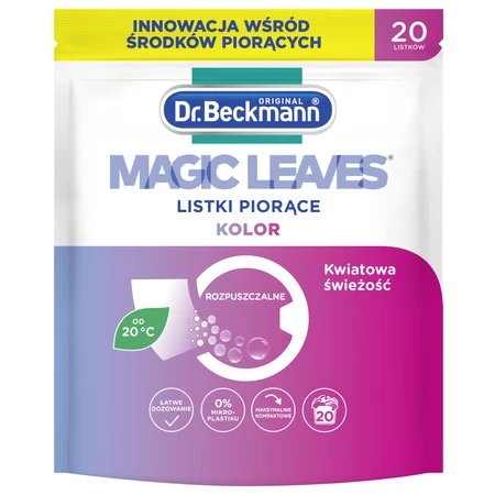 Dr. Beckmann Magic Leaves Listki piorące - kolor 20szt