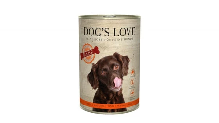 Zestaw 10x DOG'S LOVE BARF Pure Rind - wołowina czysta (400g)