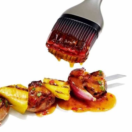 OXO-Pędzel silikonowy do grillowania,szaroczerwony