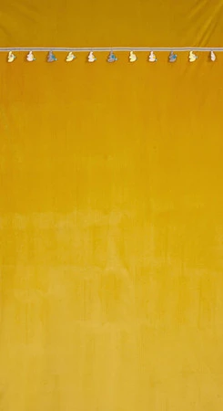 ZASŁONA GOTOWA KIDS 1 140 X 250 CM MUSZTARDOWY