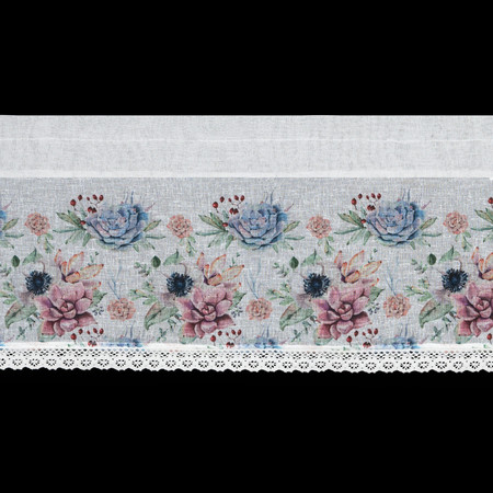 FIRANA GOTOWA DORA 150 X 30 CM BIAŁY