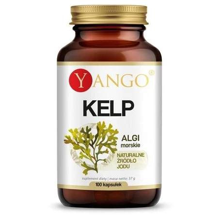 Yango Kelp Naturalne Źródła Jodu 100 kapsułek KRÓTKA DATA 12.2023