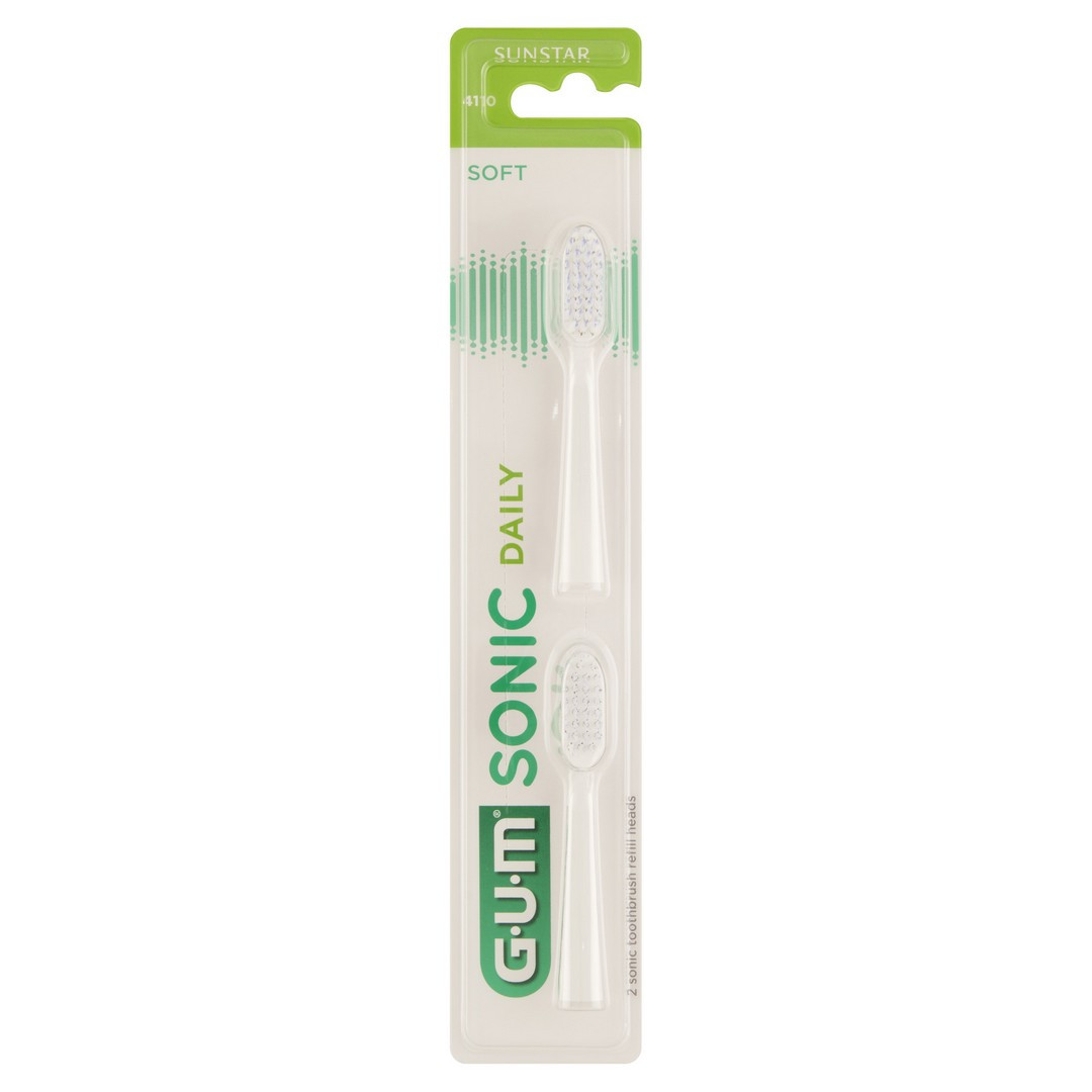 Sunstar – GUM Sonic Daily, końcówki do szczotki sonicznej – 2 sztuki