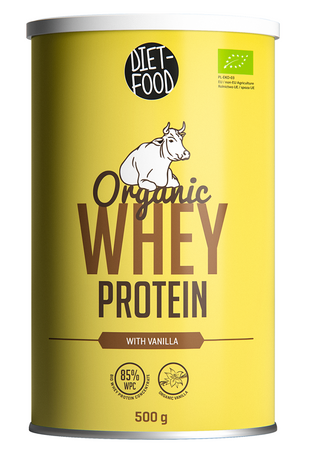 DIET-FOOD BIAŁKO SERWATKOWE O SMAKU WANILIOWYM (KONCENTRAT WPC 85) BIO 500g