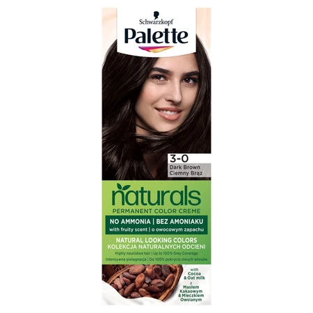 Permanent Naturals Color Creme farba do włosów trwale koloryzująca 800/ 3-0 Ciemny Brąz