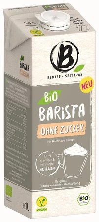 BERIEF NAPÓJ OWSIANY BARISTA BEZ CUKRU BIO 1 L