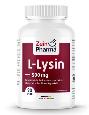 ZeinPharma L-Lysine 500 mg Aminokwasy 90 kaps. vege