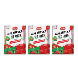 Zestaw: 3x Celiko − Galaretka bez cukru truskawkowa bez glutenu − 14 g