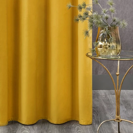 ZASŁONA GOTOWA D91 ROSA 140 X 250 CM MUSZTARDOWY