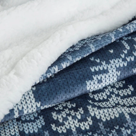 Koc Sherpa 150x200 skandynawski niebieski