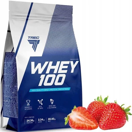 Trec WHEY 100 Protein Concentrate WPC 700g smak truskawka