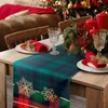 Bieżnik z nadrukowanym motywem świątecznym szerokość: 40 cm, długość: 140 cm, kolor: zielony