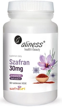 Aliness Szafran Safrasol™ 2%/10% 30 mg x 90 tabl. VEGE