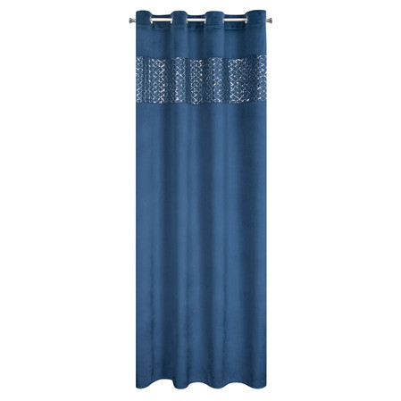 ZASŁONA GOTOWA MARGOT 140 X 250 CM GRANATOWY