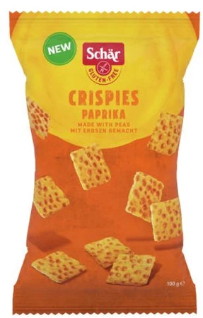 Schar Crispies- przekąska z grochu o smaku paprykowym BEZGL. 100 g