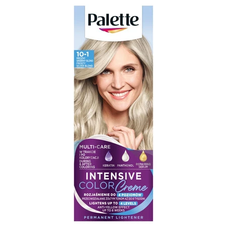 Intensive Color Creme Lightener farba do włosów w kremie 10-1 (C10) Mroźny Srebrny Blond