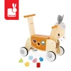 Janod Jeździk i pchacz 2w1 z sorterem kształtów Osiołek Farma 12m+; one size