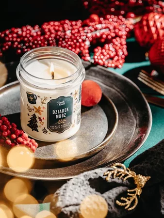 Woskiknot świeca sojowa Dziadek Mróz 300ml