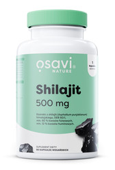 Osavi Grzyby Shilajit (Nature) na wsparcie odporności 500 mg - 90 kaps. vege