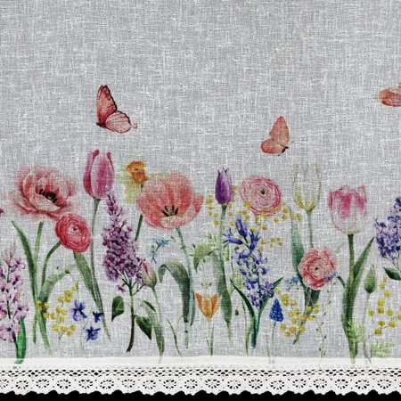 FIRANA GOTOWA BELLA NA TAŚMIE 150 X 30 CM BIAŁY