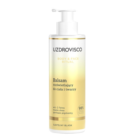 Uzdrovisco,Body & Face Ritual, Balsam rozświetlający do ciała i twarzy, 200 ml
