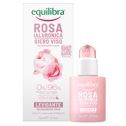 Equilibra − Różane serum wygładzające z kwasem hialuronowym − 30 ml