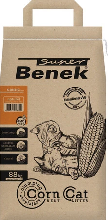 Super BENEK Corn Cat Classic Naturalny 14l / 8,8kg