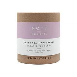 Teministeriet - NOTE Green Tea Raspberry Organic - Herbata 20 Torebek