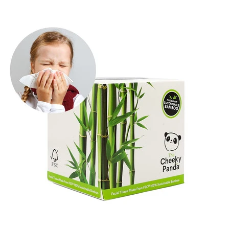 Cheeky Panda, Chusteczki kosmetyczne uniwersalne, pudełko kostka 56 szt.