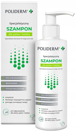 JM SANTE POLIDERM szampon dla psa i kota zmniejsza świąd 250 ml