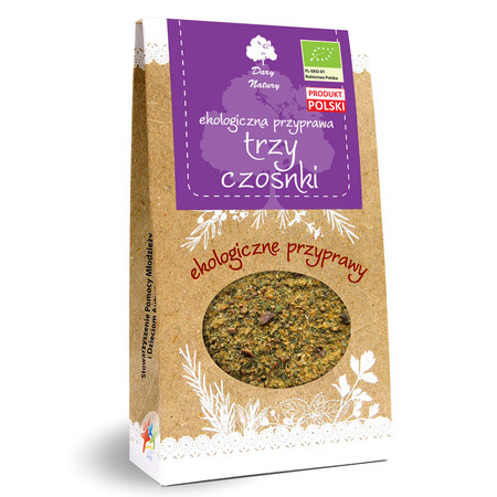 DARY NATURY Przyprawa trzy czosnki BIO 50g