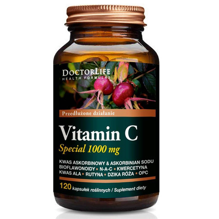Doctor Life Vitamin C Special 1000mg o przedłużonym działaniu 120 kaps.
