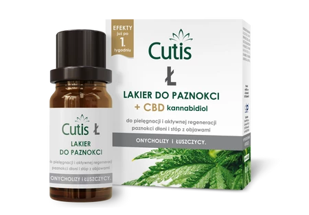 Cutis Ł - ŁUSZCZYCA lakier do paznokci + CBD 10 ml