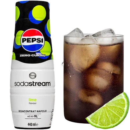 SodaStream Syrop koncentrat Pepsi Lime Zero Cukru 440 ml